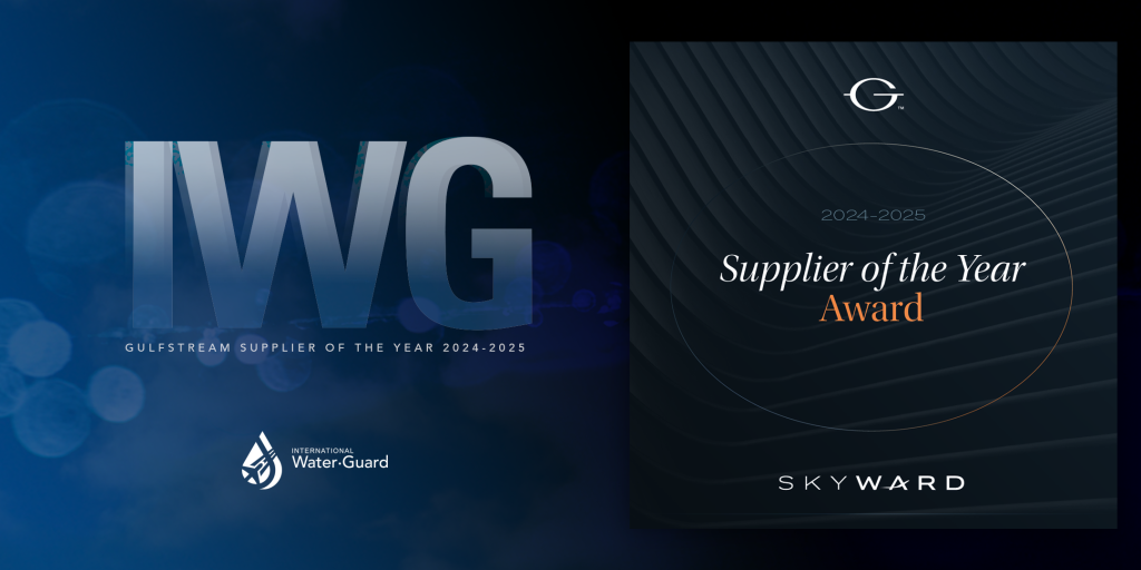 IWG Gulfstream Supplier of the Year 2024-2025 award banner
